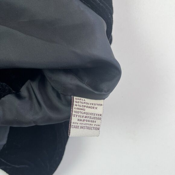 Y2K Forever Velvet Cropped Blazer S Fitted Retro Jacket Grunge Holiday Festival - Picture 11 of 12